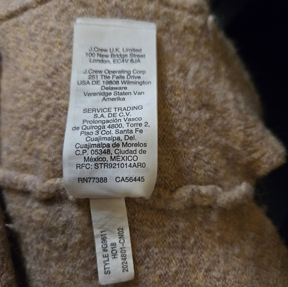 Madewell Cardigan Sweater Womens XS Mauve Wool Blend Oversized Long Slv Marble - Picture 5 of 9